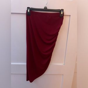 Burgundy skirt